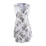Tommy Hilfiger Women's Shine Brocade Fit & Flare Dress (14, Gold)