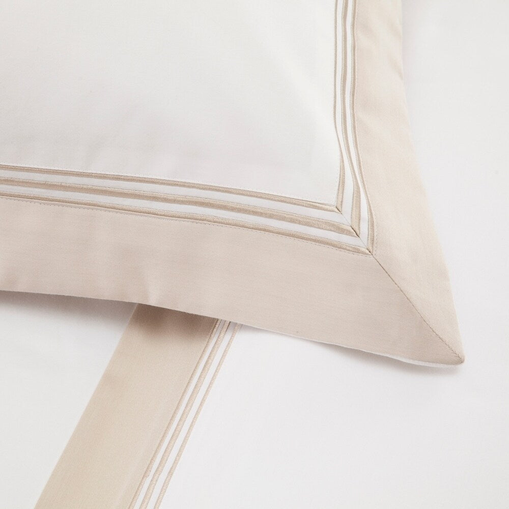 Denzel 300TC Reversible 100% Cotton Oversized Duvet Cover Set With Matching Pillow Shams