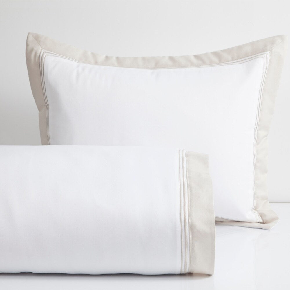 Denzel 300TC Reversible 100% Cotton Oversized Duvet Cover Set With Matching Pillow Shams