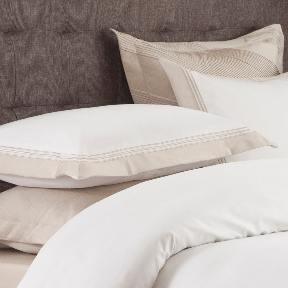 Denzel 300TC Reversible 100% Cotton Oversized Duvet Cover Set With Matching Pillow Shams
