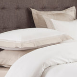 Denzel 300TC Reversible 100% Cotton Oversized Duvet Cover Set With Matching Pillow Shams