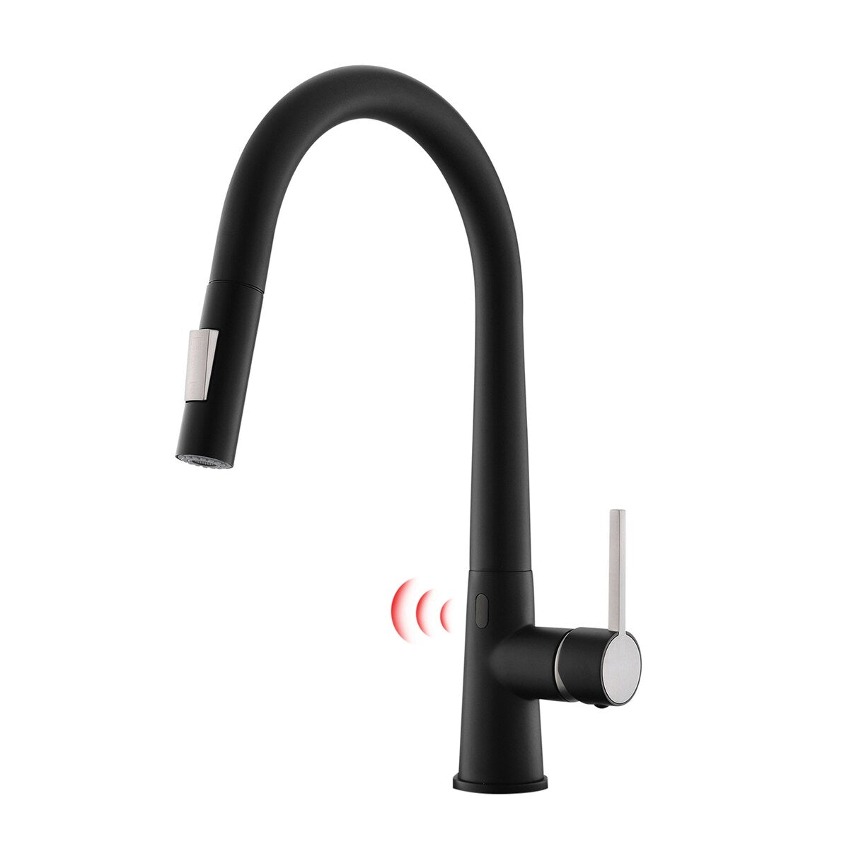 Topcraft Pull Down Stainless Steel Kitchen Faucet with Sprayer and Sensor