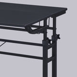 Topcraft Rolling Writing Desk, Height Adjustable, Moveable Shelf