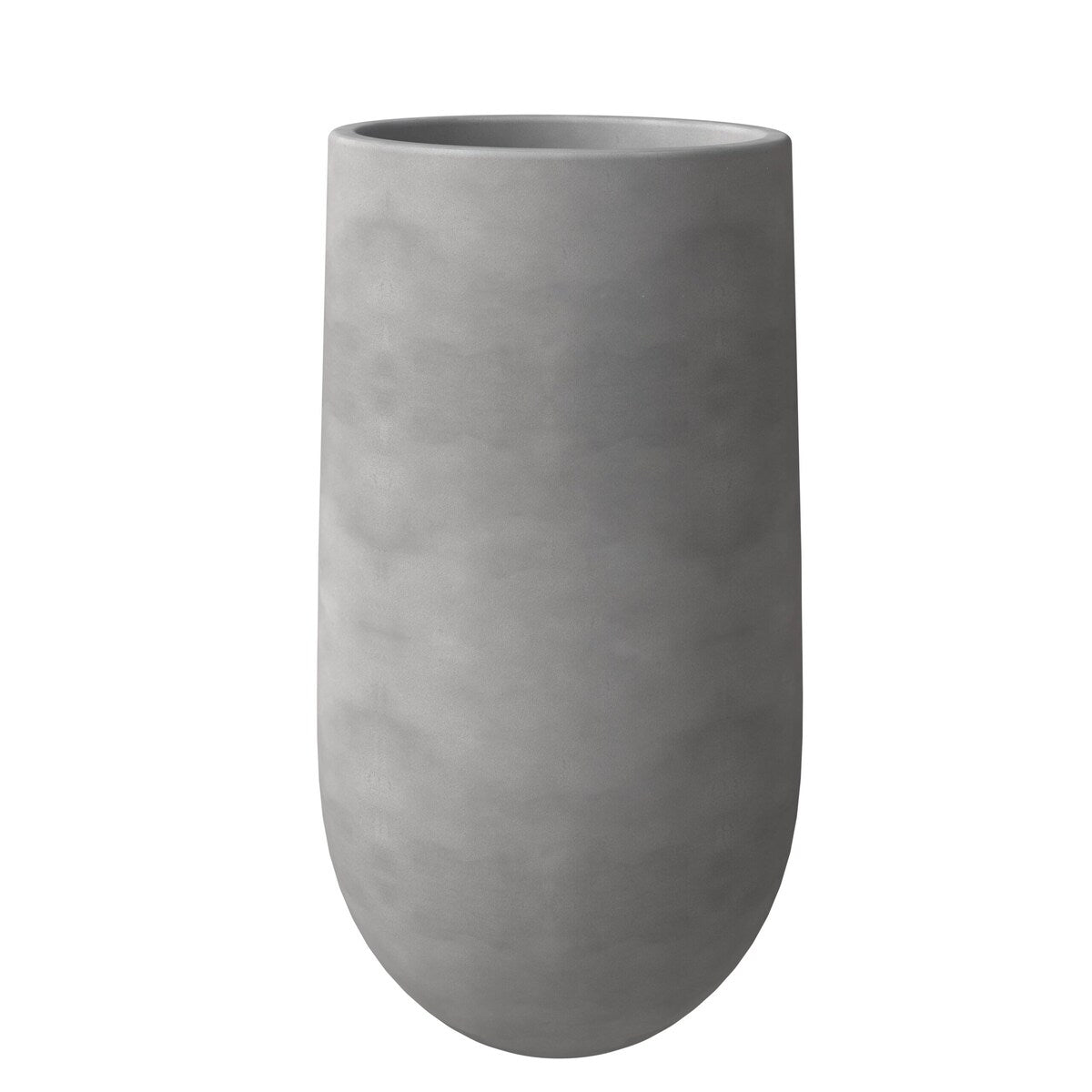 Topiary 3-Piece Modern Cylinder Fiberstone and MgO Clay Planter Set w Drainage Holes for Indoor Outdoor Home Office Garden Porch
