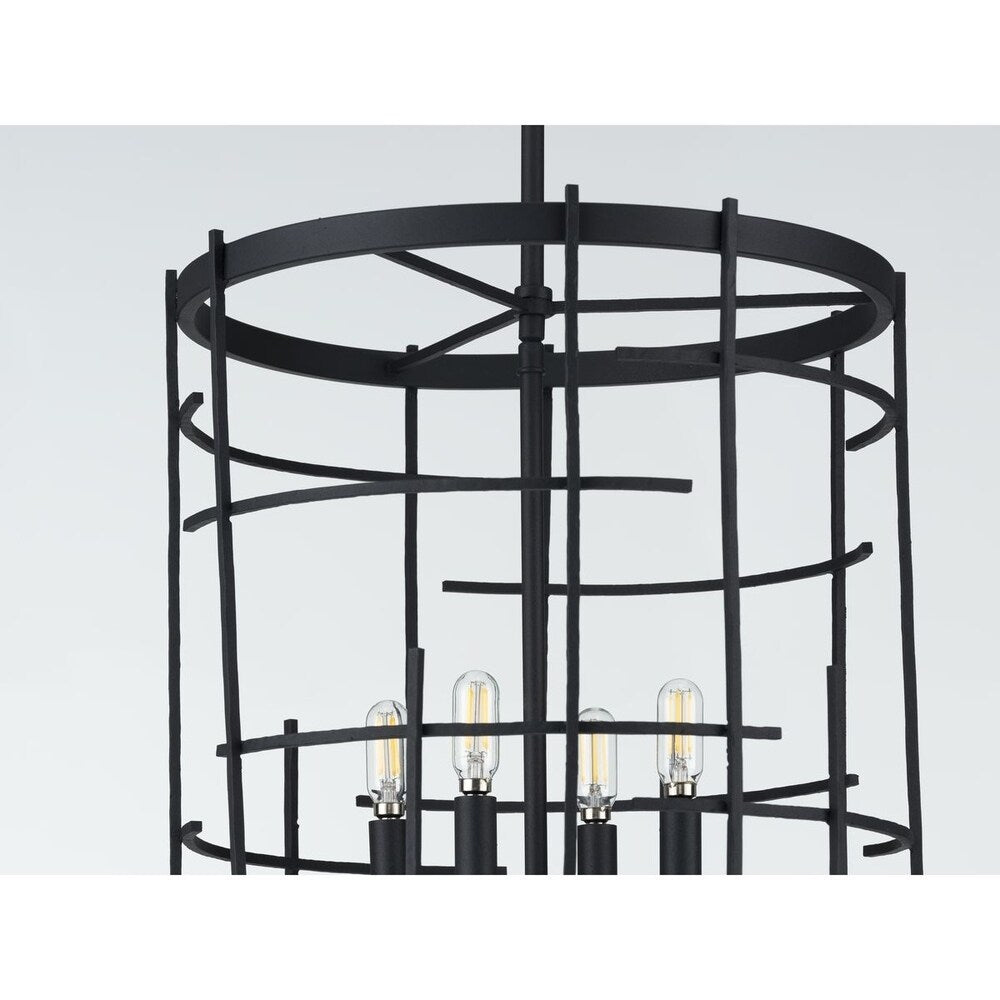 Torres Collection Black Four-Light Foyer - 29.000" x 21.500" x 21.500"