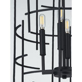 Torres Collection Black Four-Light Foyer - 29.000" x 21.500" x 21.500"