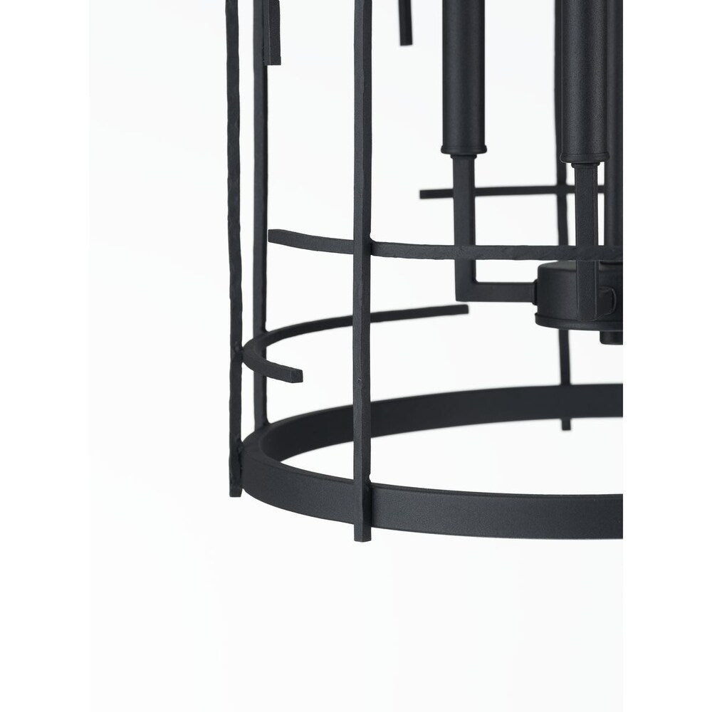 Torres Collection Black Four-Light Foyer - 29.000" x 21.500" x 21.500"