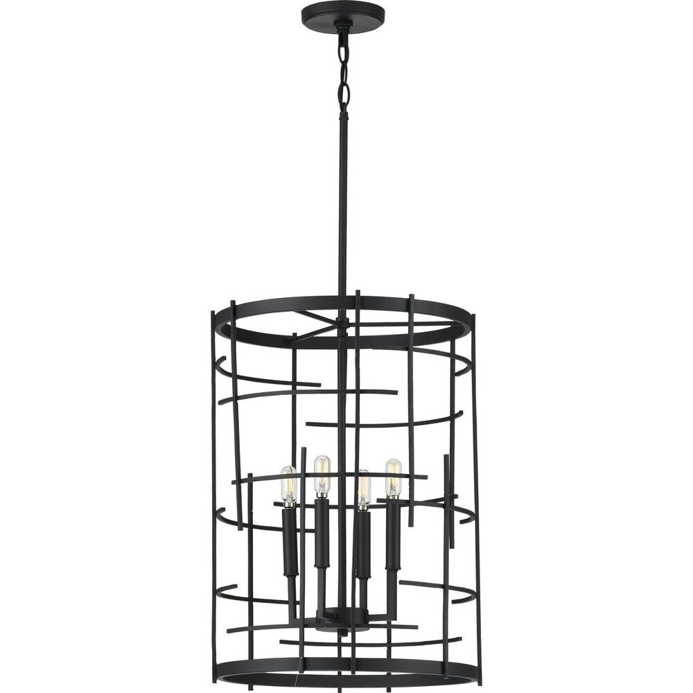 Torres Collection Black Four-Light Foyer - 29.000" x 21.500" x 21.500"