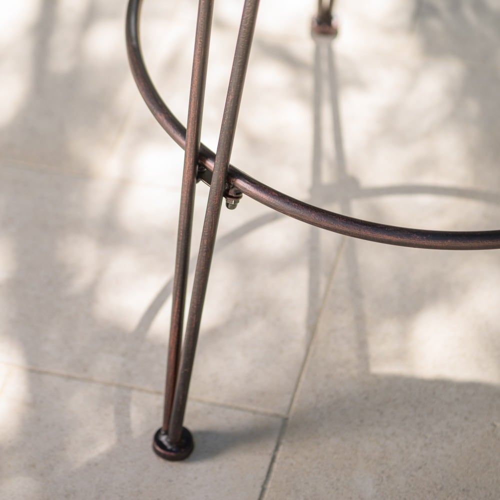 Torrey Outdoor Wicker Barstool (Set of 2) by Christopher Knight Home
