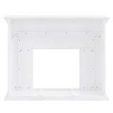 SEI Furniture Torton Contemporary Color Changing Electric Fireplace with Marble Tiled Mantel