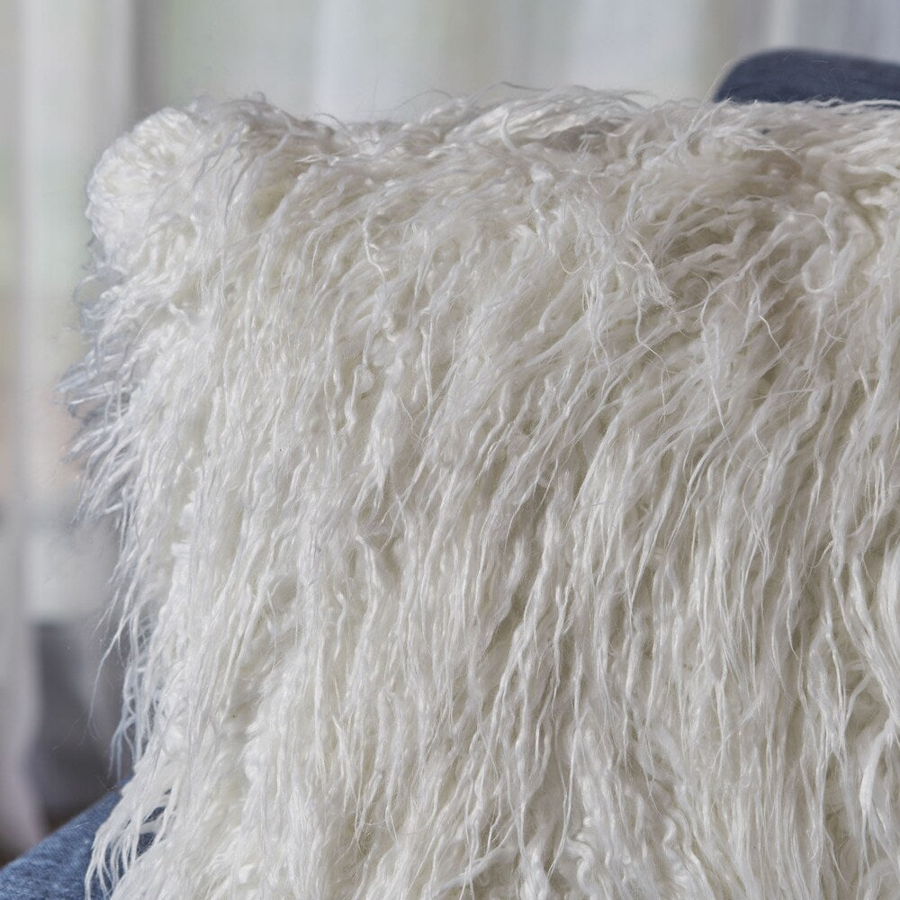 Toscana Faux Furry Pillow and Throw Blanket Combo (Set of 2) by Christopher Knight Home