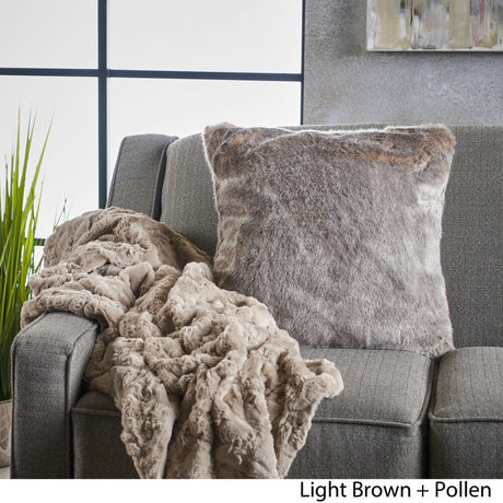 Toscana Faux Furry Pillow and Throw Blanket Combo (Set of 2) by Christopher Knight Home