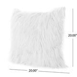 Toscana Faux Furry Pillow and Throw Blanket Combo (Set of 2) by Christopher Knight Home
