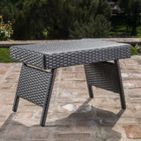 Toscana Outdoor 2-piece Wicker Armed Chaise Lounge Set by Christopher Knight Home