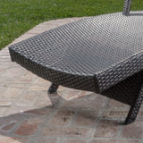 Toscana Outdoor 2-piece Wicker Armed Chaise Lounge Set by Christopher Knight Home