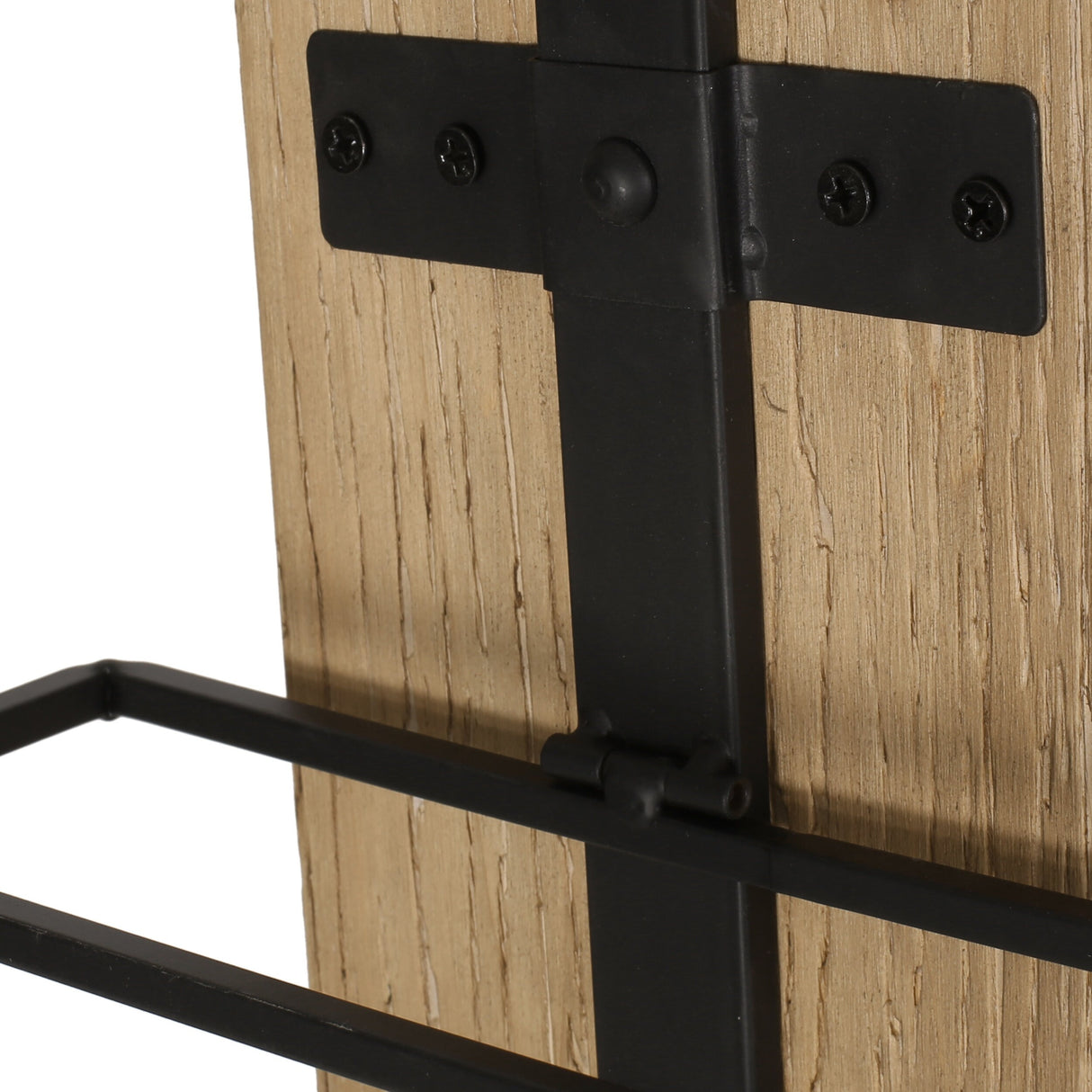 Toston Modern Industrial 8 Bottle Wall Mounted Wine Rack by Christopher Knight Home - 11.80" L x 4.50" W x 46.50" H