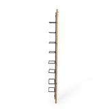 Toston Modern Industrial 8 Bottle Wall Mounted Wine Rack by Christopher Knight Home - 11.80" L x 4.50" W x 46.50" H