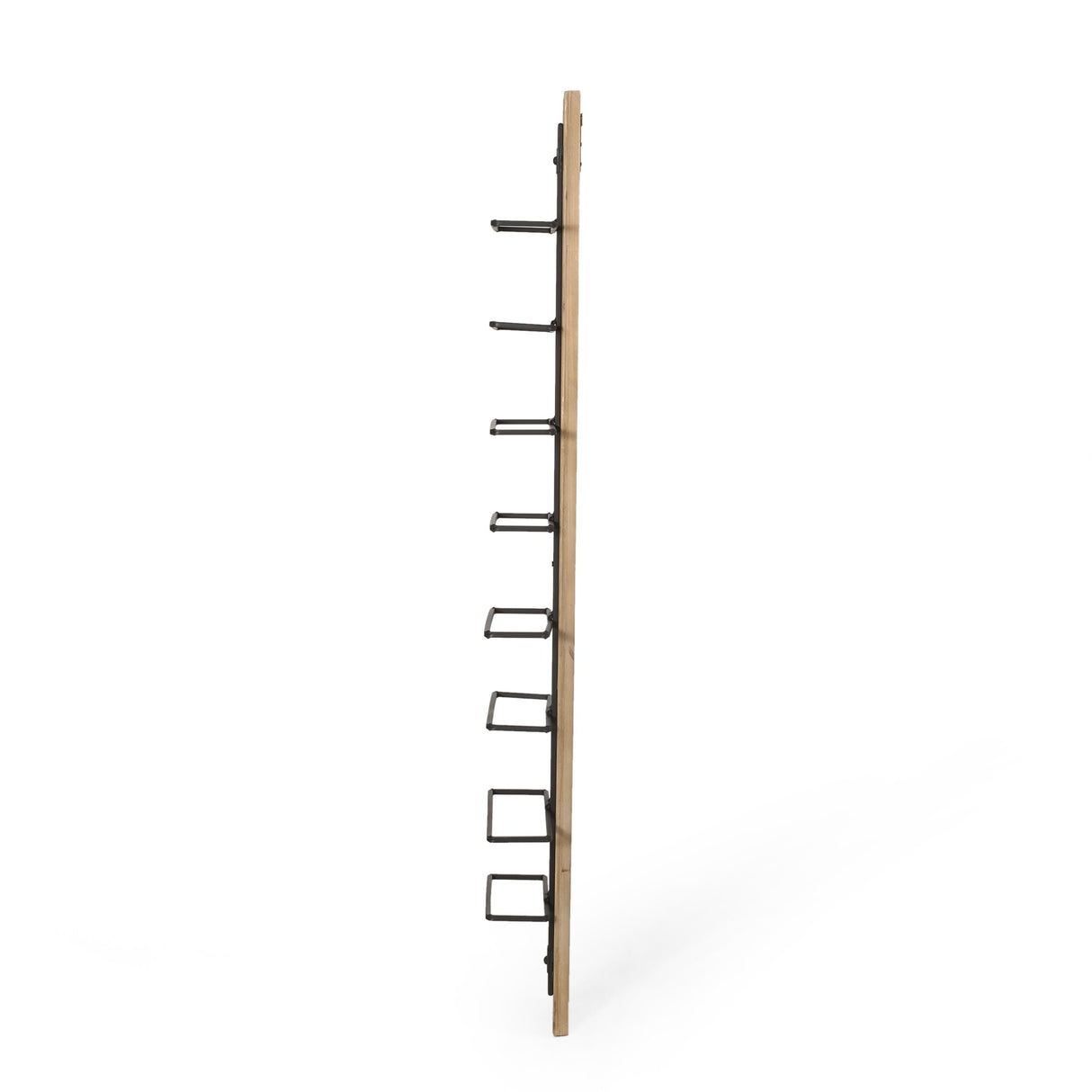 Toston Wood and Iron Wine Rack (8 Bottles) by Christopher Knight Home