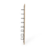 Toston Wood and Iron Wine Rack (8 Bottles) by Christopher Knight Home