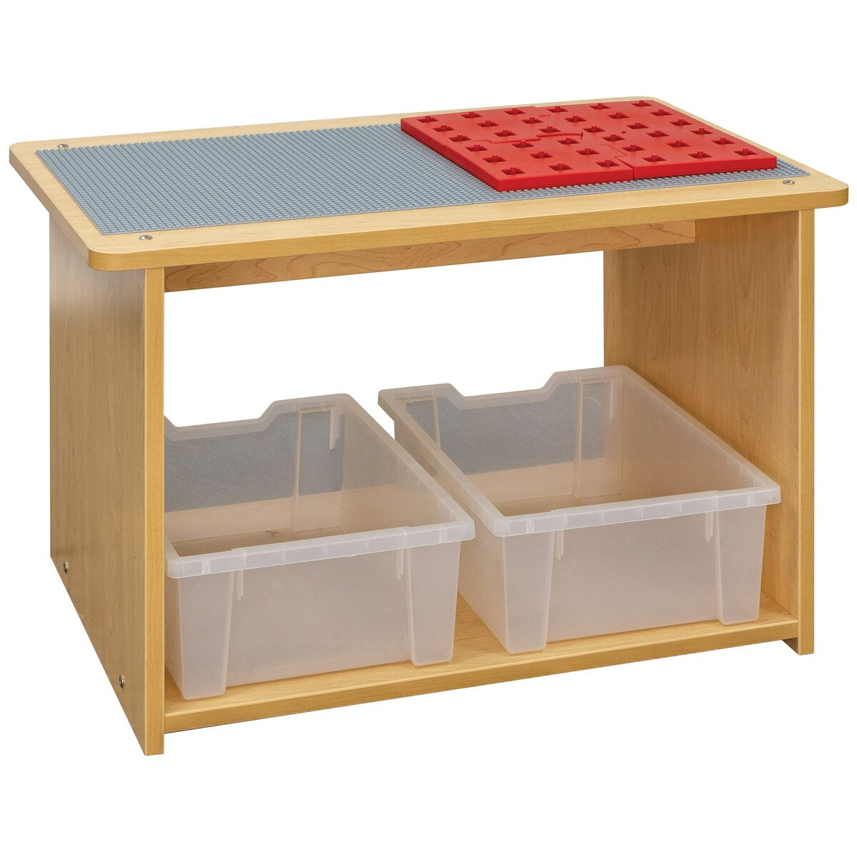 Tot Mate Laminate Preschool Play Center, Fully Assembled, 2 Bins Included, (32" W x 20.5" D x 20" H) - N/A