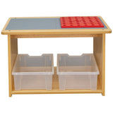 Tot Mate Laminate Preschool Play Center, Fully Assembled, 2 Bins Included, (32" W x 20.5" D x 20" H) - N/A