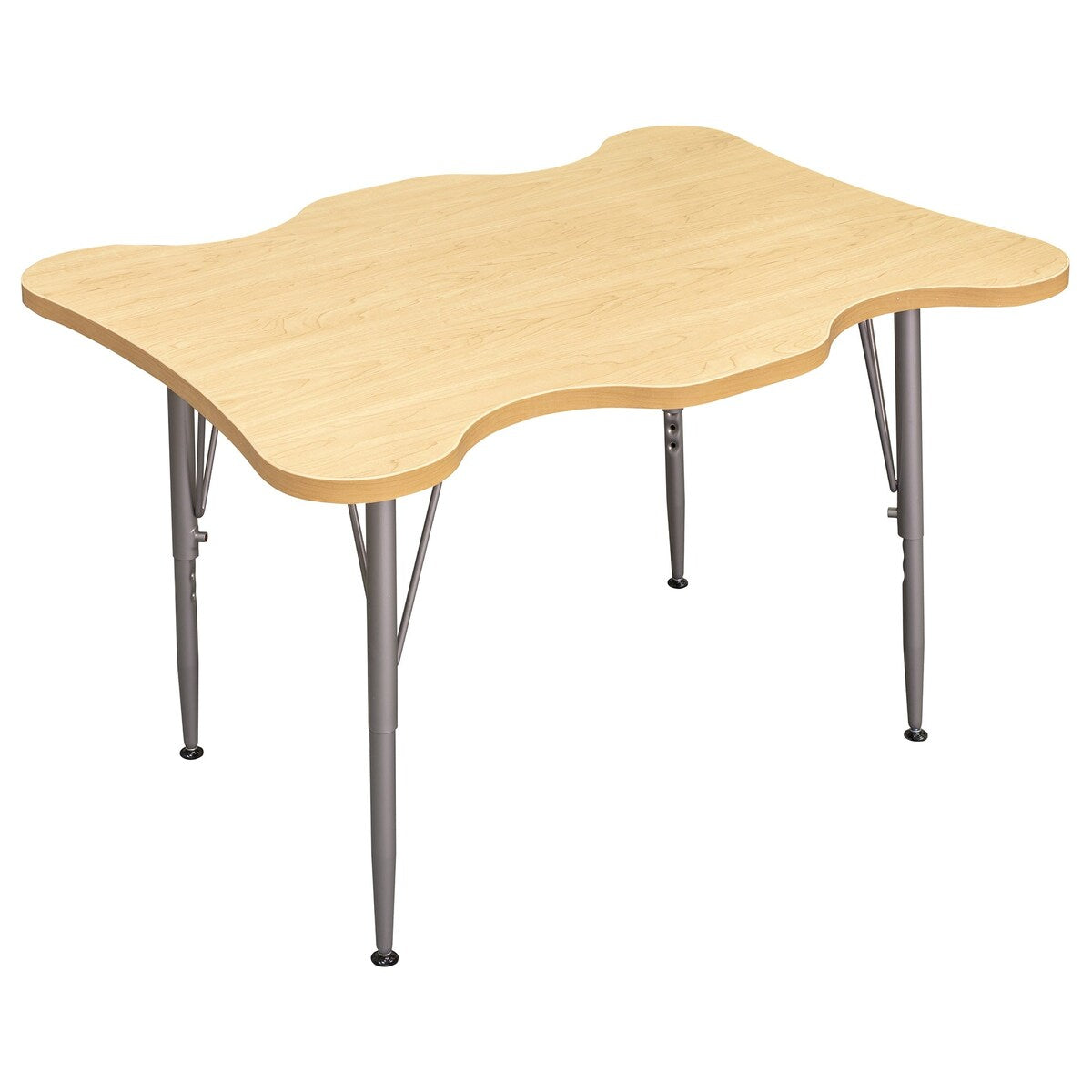 Tot Mate 40" W x 30" D My Place Rectangular Table, Adjustable Height 21" to 30", Ready-To-Assemble