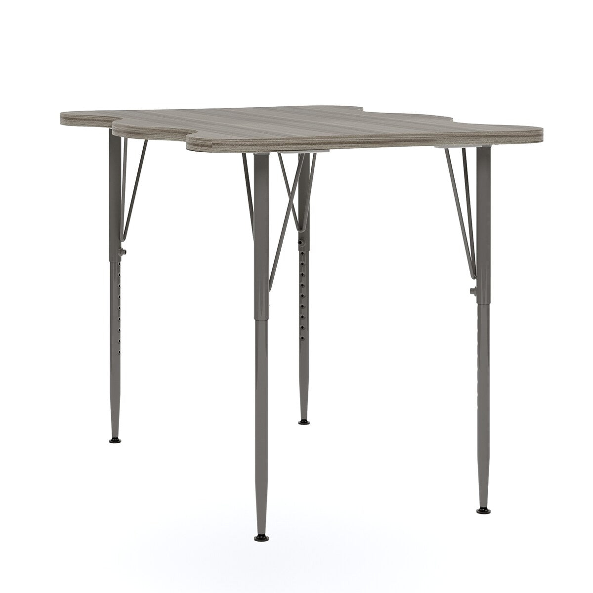 Tot Mate 40" W x 30" D My Place Rectangular Table, Adjustable Height 21" to 30", Ready-To-Assemble