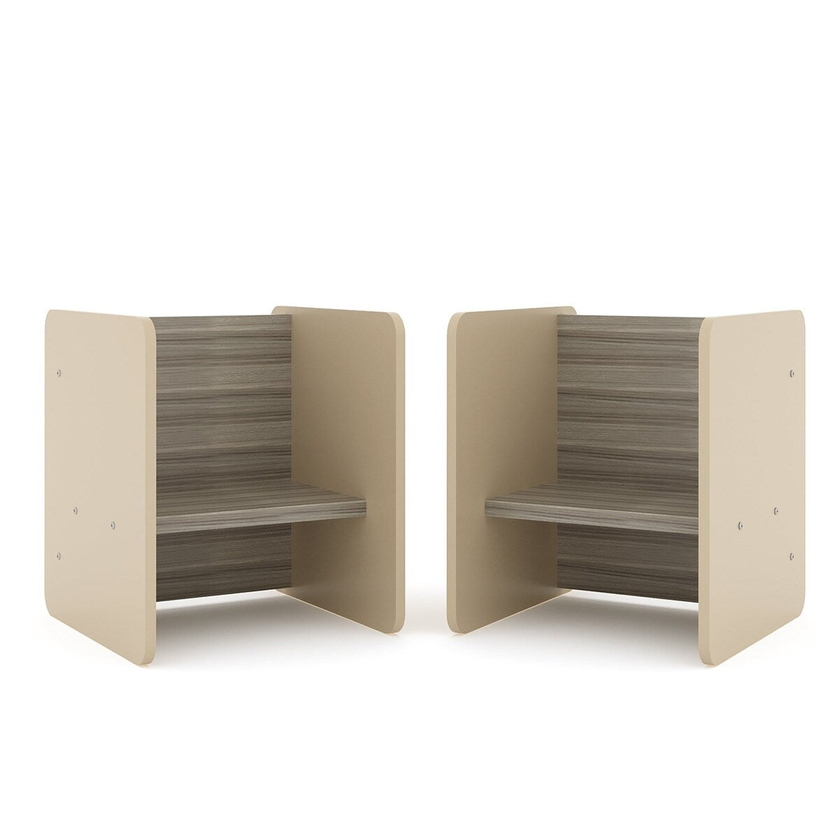 Tot Mate Laminate Activity Cube - 13" x 14" x 15", Set of 2, Assembled