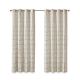 Total Blackout Print Grommet Top Curtain Panel