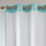 Total Blackout Print Grommet Top Curtain Panel