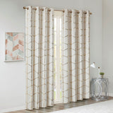 Total Blackout Print Grommet Top Curtain Panel