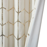 Total Blackout Print Grommet Top Curtain Panel