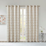 Total Blackout Print Grommet Top Curtain Panel