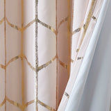 Total Blackout Print Grommet Top Curtain Panel