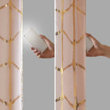 Total Blackout Print Grommet Top Curtain Panel