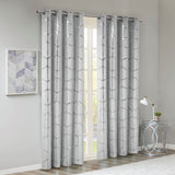 Total Blackout Print Grommet Top Curtain Panel