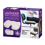 Total Vision Lavender Memory Foam Seat Cushion