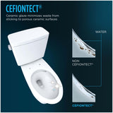 Toto CST775CSFG#01 Drake 1.6 GPF Two Piece Round Chair Height Toilet with Left Hand Lever