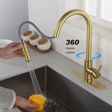 Touch Kitchen Faucet w/Pull Down Sprayer Single Handle Sink Faucets