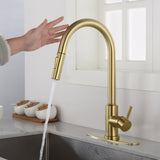 Touch Kitchen Faucet w/Pull Down Sprayer Single Handle Sink Faucets