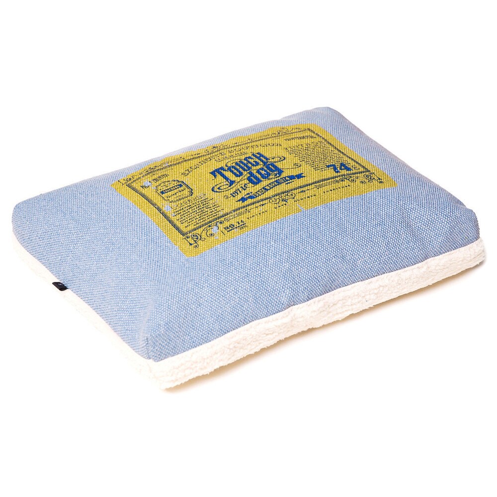 Touchdog Original Denim Classical Rectangular and Reversible Dog Bed