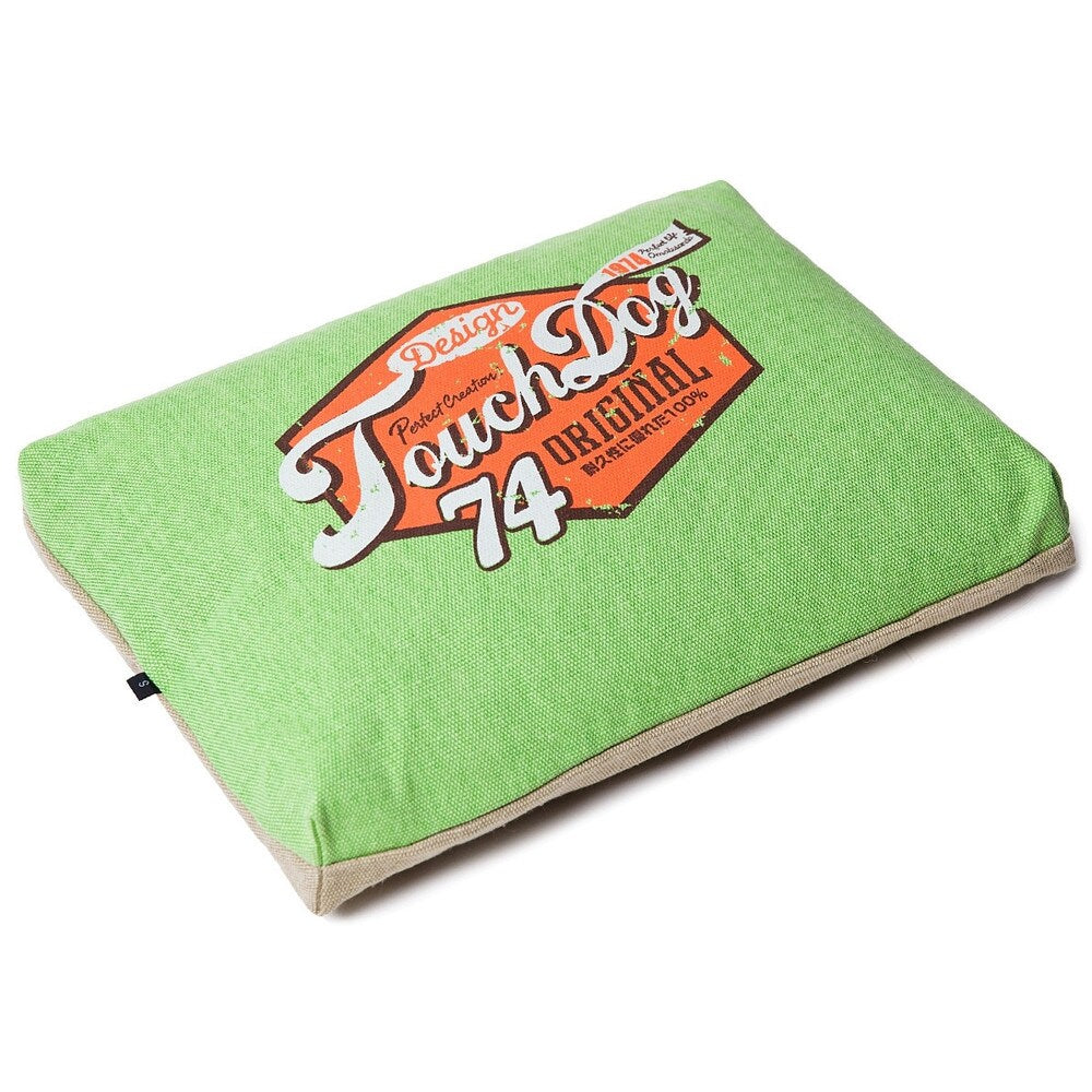 Touchdog Original Sporty Vintage Throwback Reversible Plush Rectangular Dog Bed