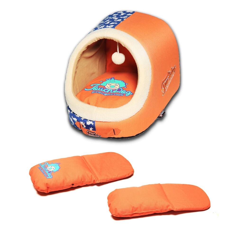 Touchdog Rabbit-Spotted Active-Play Indoor Panoramic Designer Dog Bed