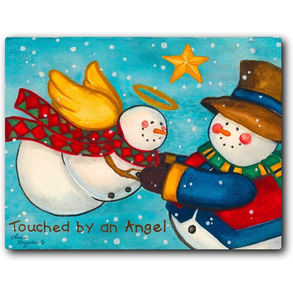 Touched by An Angel 20x16 Gallery Wrapped Stretched Canvas