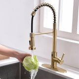 Touchless Pull Down Kitchen Faucet Single Handle Commercial Kitchen Sink Faucets With Sprayer Smart Single Hole Taps With Valve