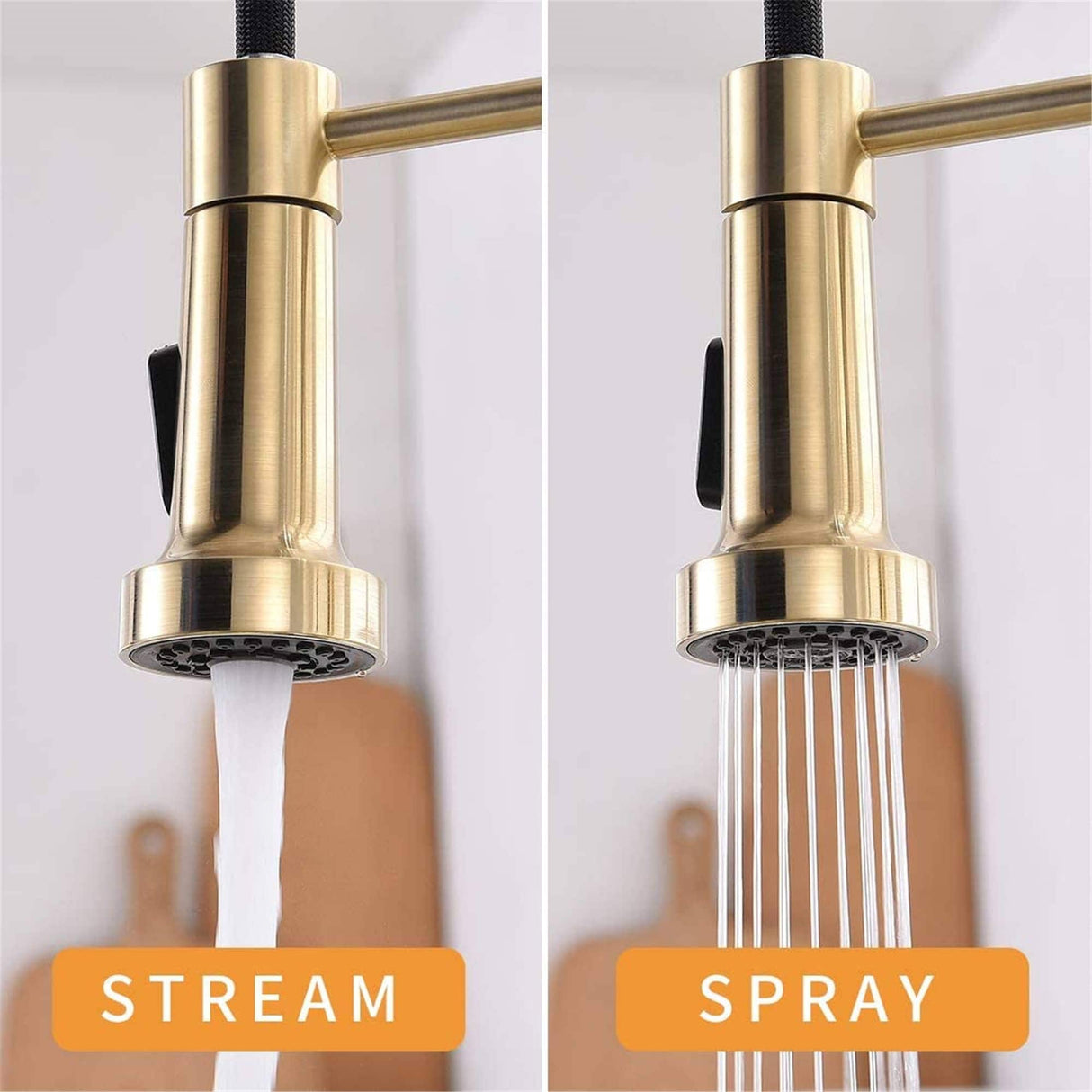 Touchless Pull Down Kitchen Faucet Single Handle Commercial Kitchen Sink Faucets With Sprayer Smart Single Hole Taps With Valve