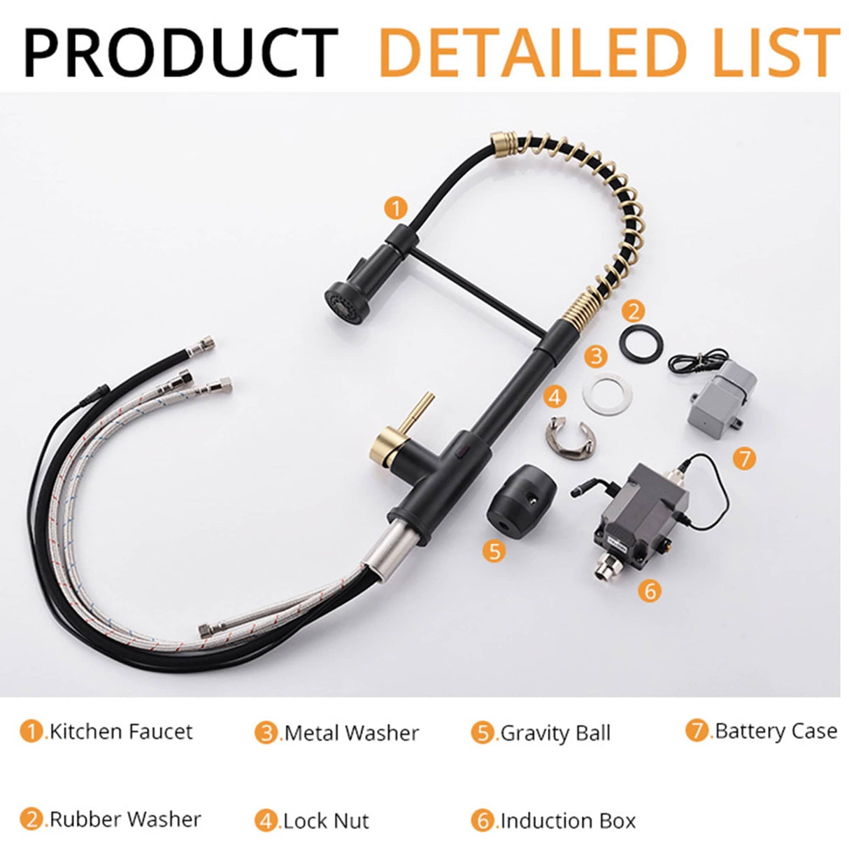 Touchless Pull Down Kitchen Faucet Single Handle Commercial Kitchen Sink Faucets With Sprayer Smart Single Hole Taps With Valve