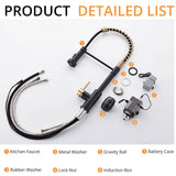 Touchless Pull Down Kitchen Faucet Single Handle Commercial Kitchen Sink Faucets With Sprayer Smart Single Hole Taps With Valve