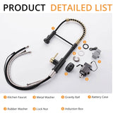 Touchless Pull Down Kitchen Faucet Single Handle Commercial Kitchen Sink Faucets With Sprayer Smart Single Hole Taps With Valve