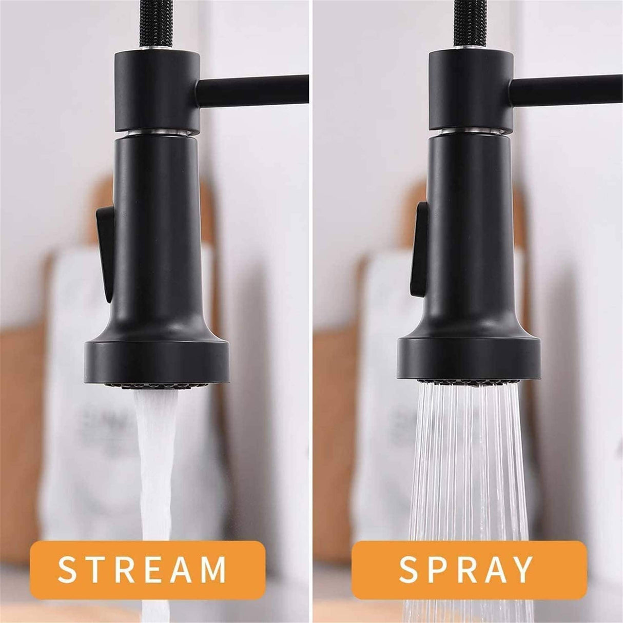 Touchless Pull Down Kitchen Faucet Single Handle Commercial Kitchen Sink Faucets With Sprayer Smart Single Hole Taps With Valve